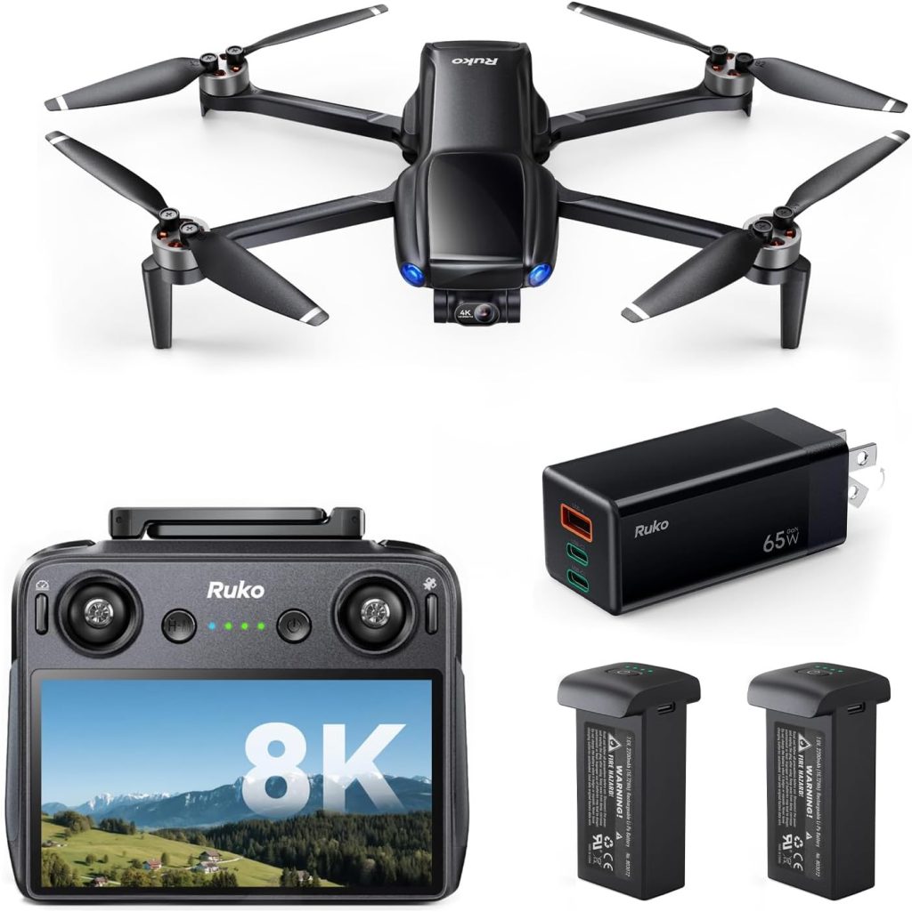 Ruko U11MINI 4K (RC3), Beginner Drone and Ruko PD65W USB C Charger