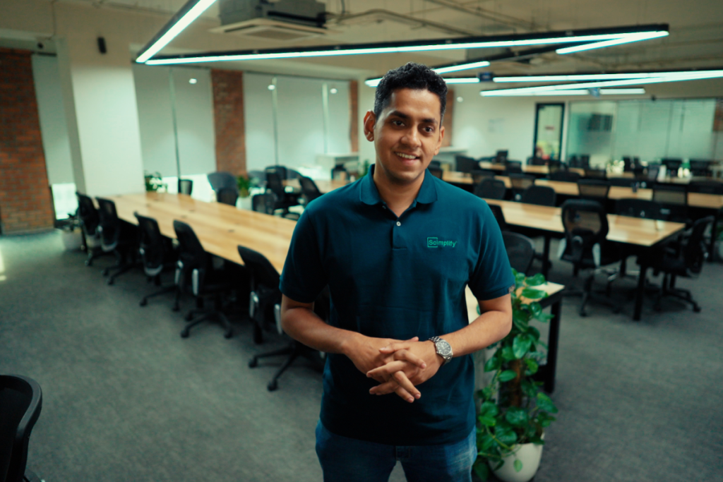 Scimplify co-founder Sachin Santhosh