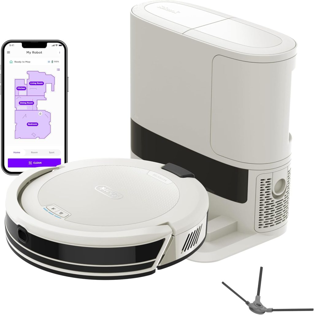 Shark Navigator Robot Vacuum, 30-Day Self-Emptying Base, White, AV2110S