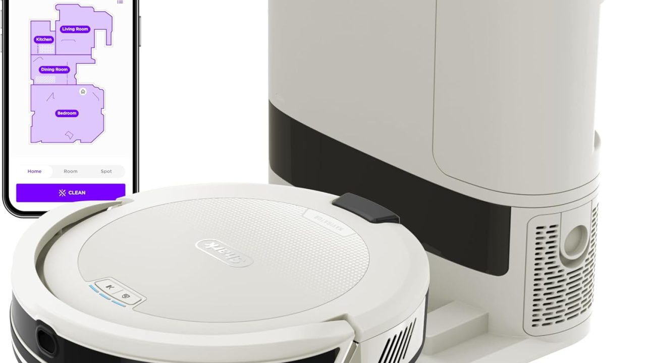 Shark Navigator Robot Vacuum, 30-Day Self-Emptying Base, White, AV2110S